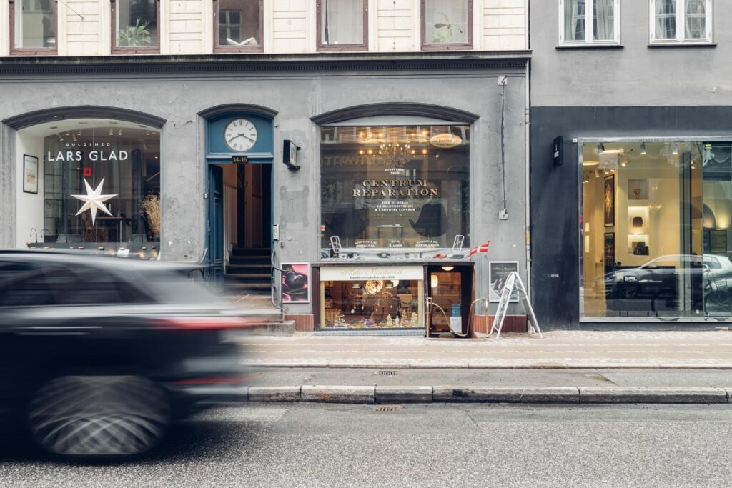 Vores butik på Bredgade 14